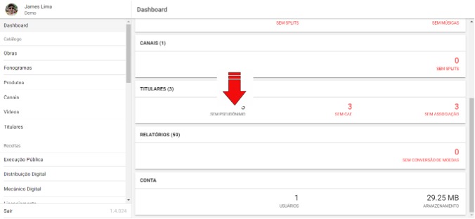How to read owner's information on the dashboard