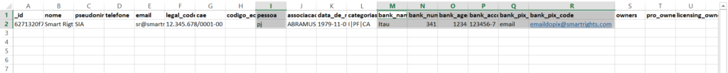 Como inserir informações de titulares em lote para pagamentos